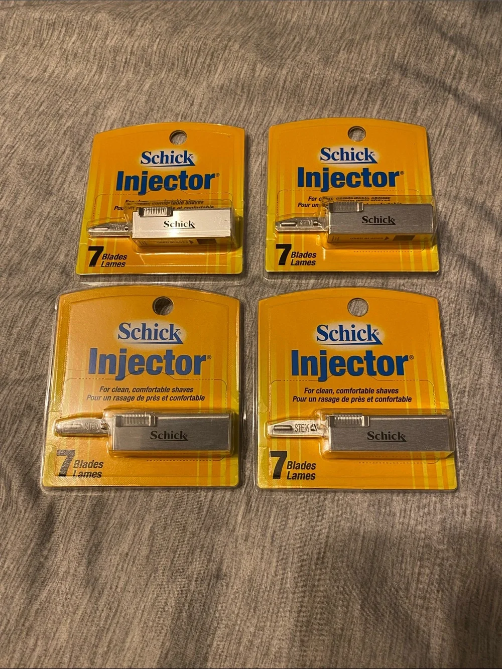 NIB Schick Injector Razor Blade Refills 4 Pack of 7 Blades Each